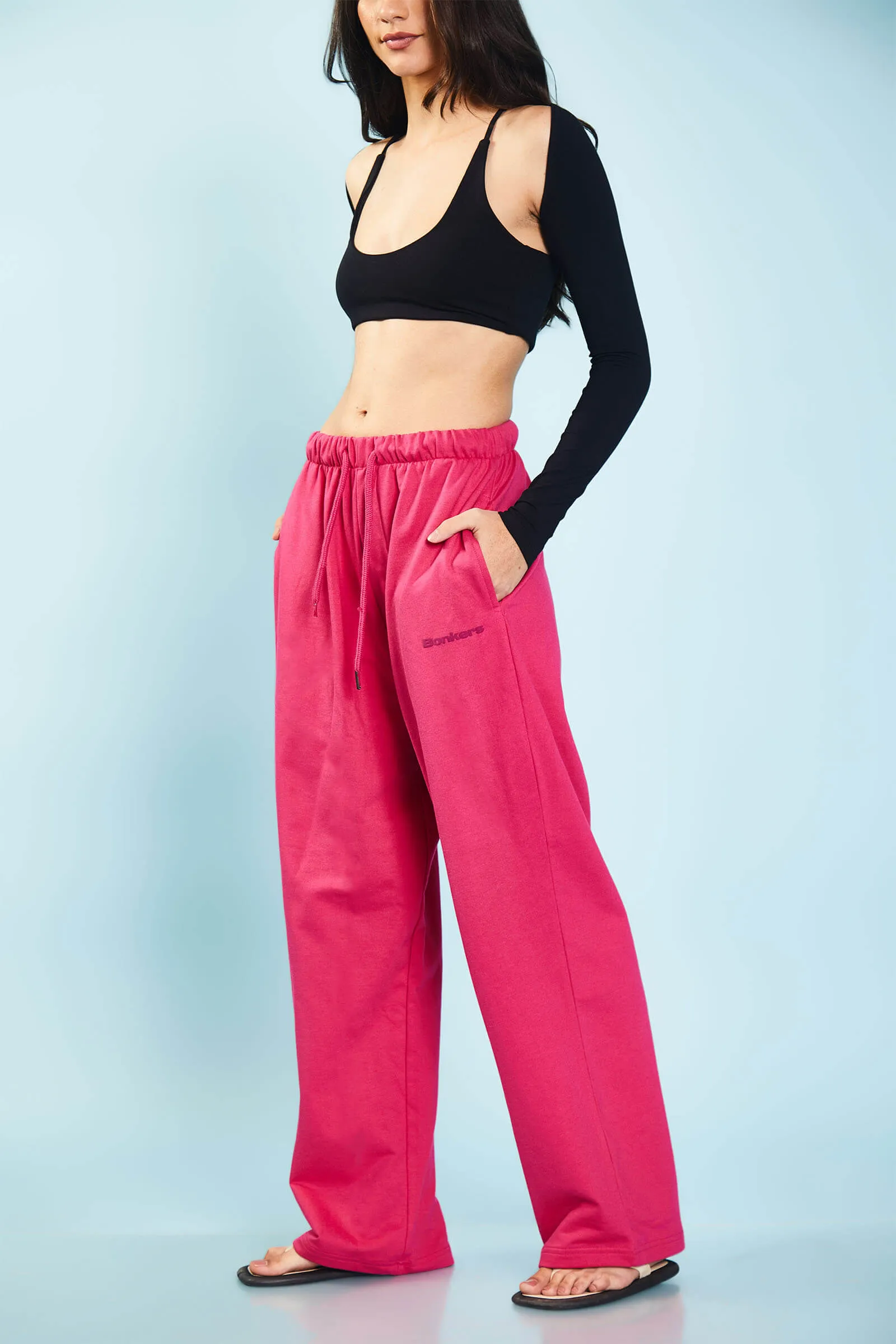 Hot Pink Loose Fit Joggers