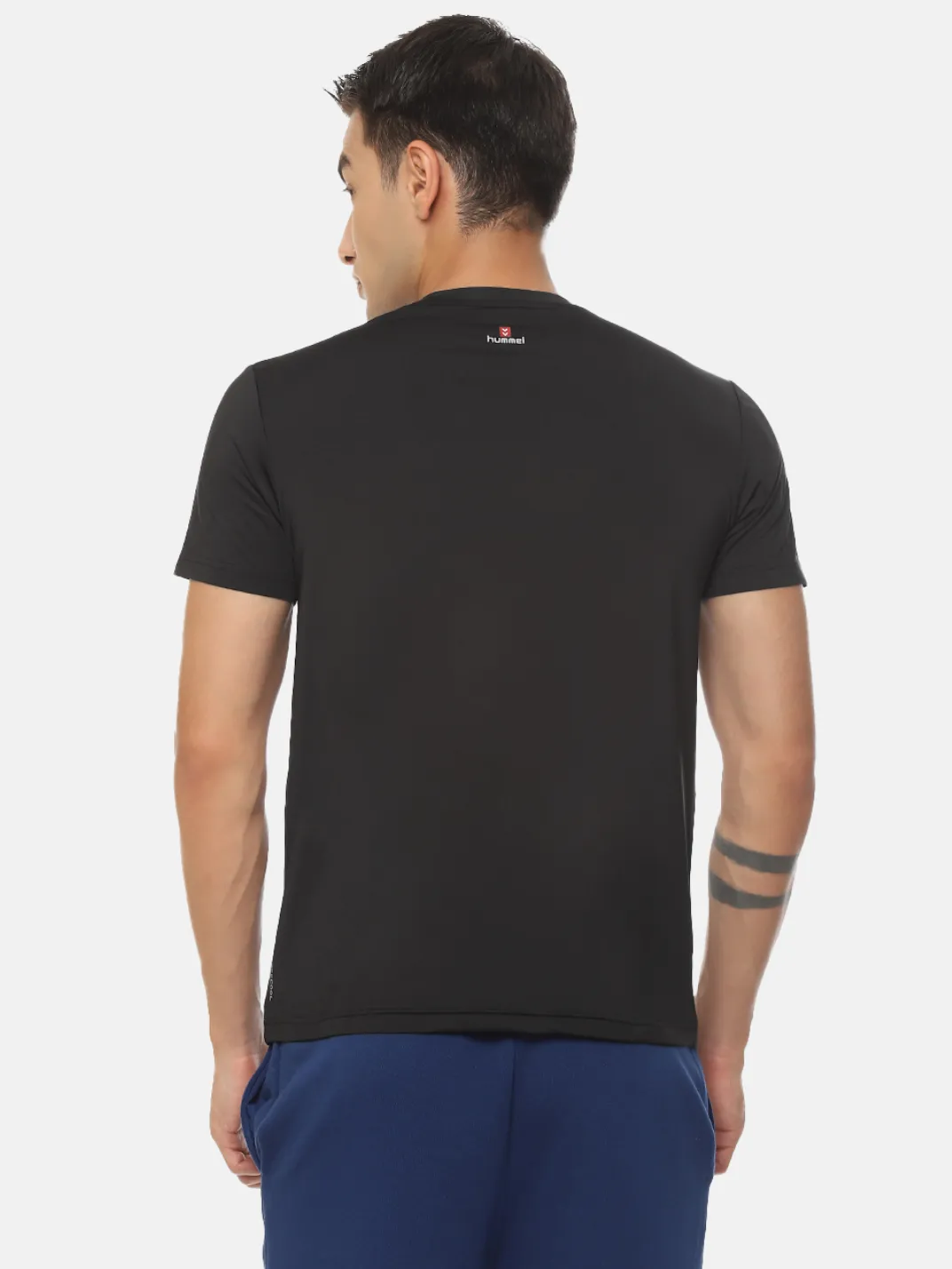 Hummel Genise Men Black Poly T-Shirt