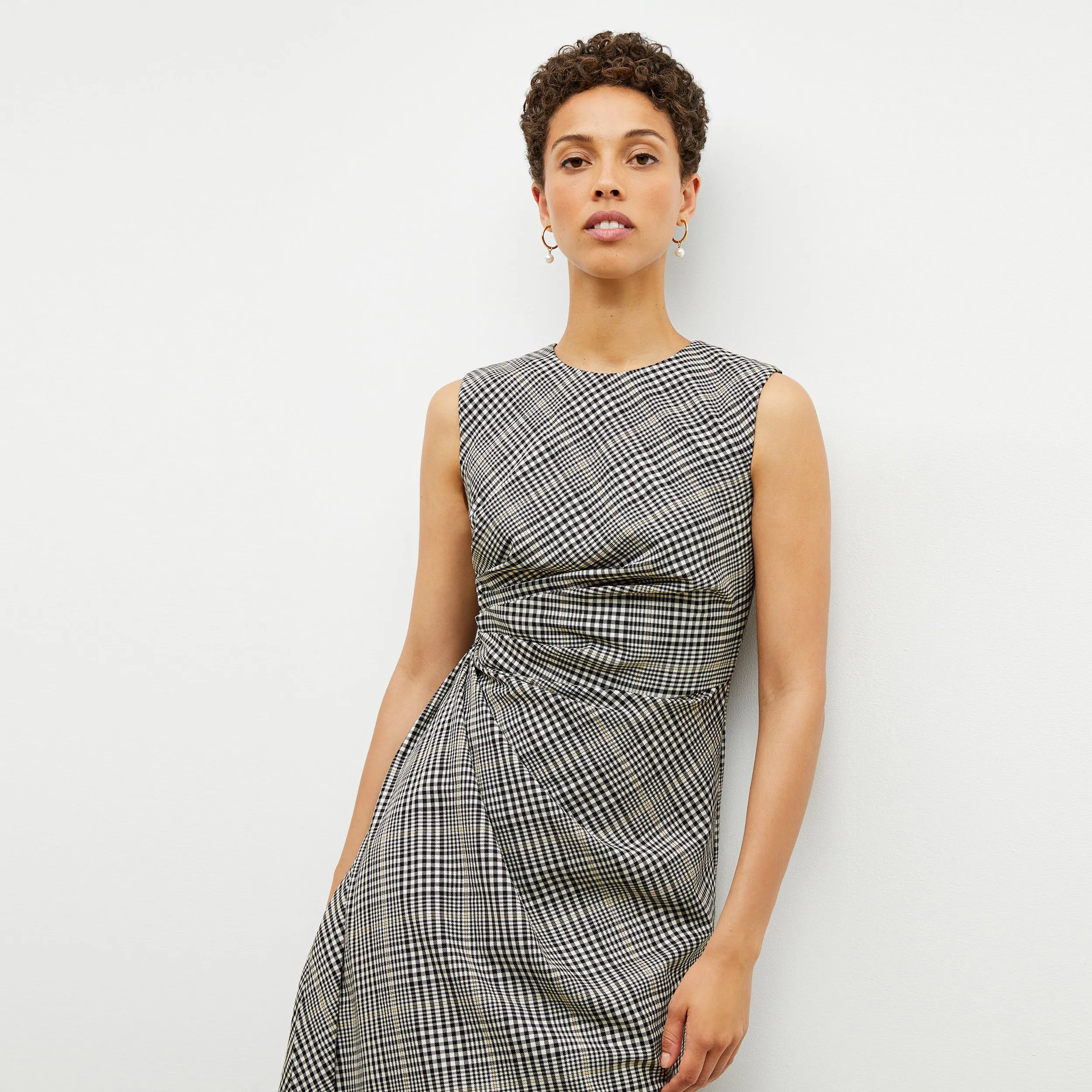 Jeannine Dress - Plaid Sharkskin :: Multi