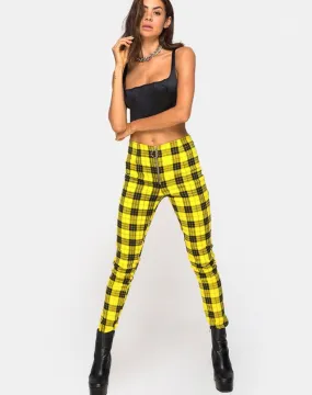 JOLIM TROUSER PLAID YELLOW