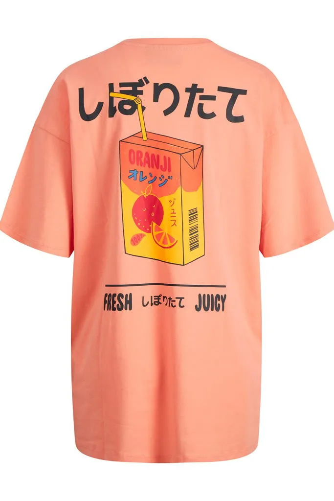 JXKayle Oversized Tshirt - Orange