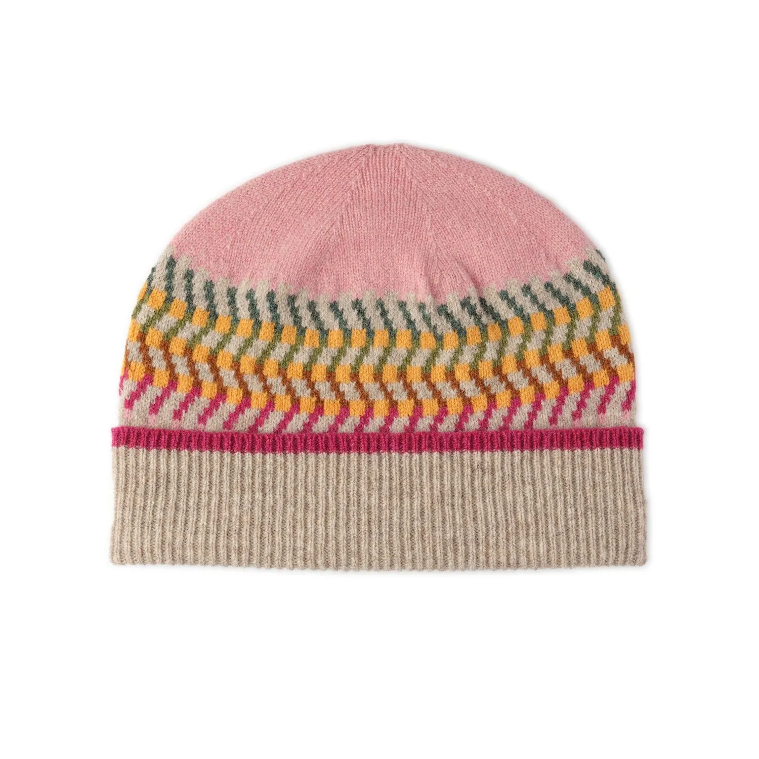 Ladies Patterned Beanie Hat | Corra | Lomond