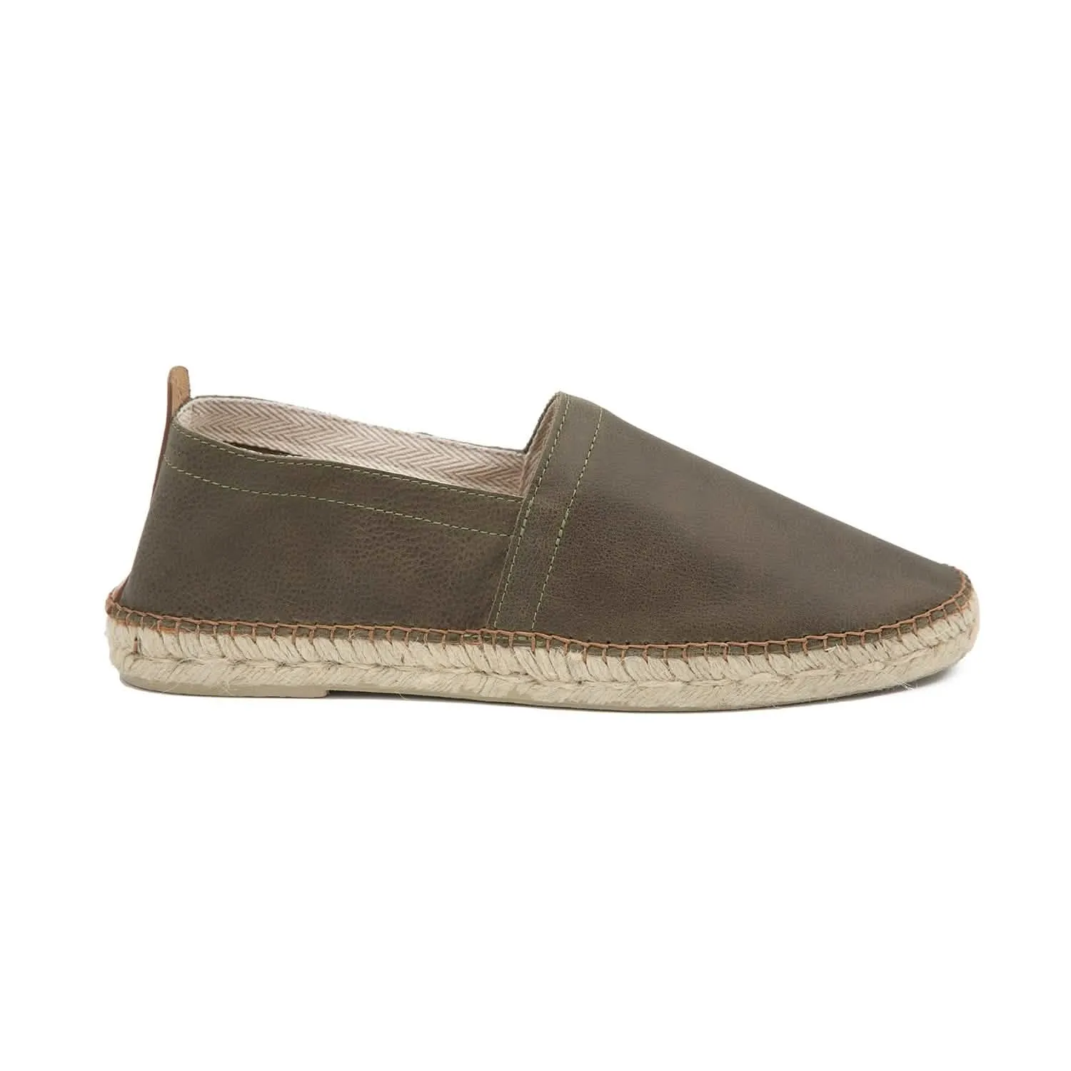 Leather Flat Espadrille for Men - Marc