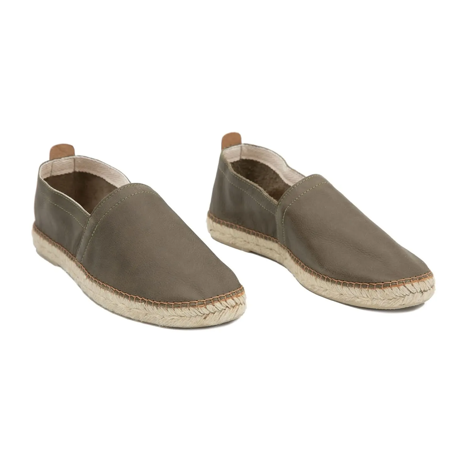 Leather Flat Espadrille for Men - Marc