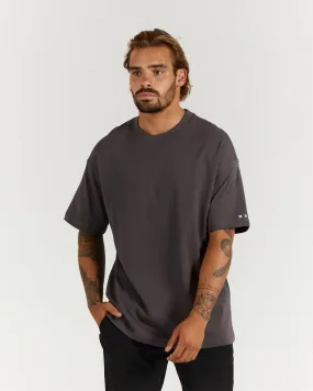 LIGHTWEIGHT OVERSIZED TEE - CHARCOAL