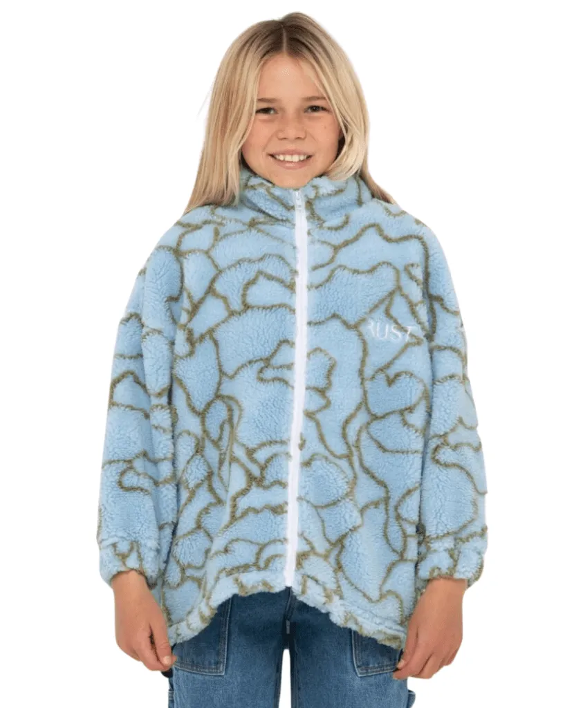 Low Tides Zip Through Sherpa Fleece Girl