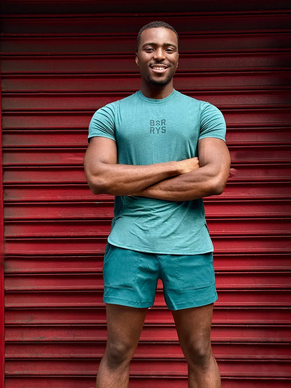 LULULEMON STORM TEAL BALANCER SHORT SLEEVE