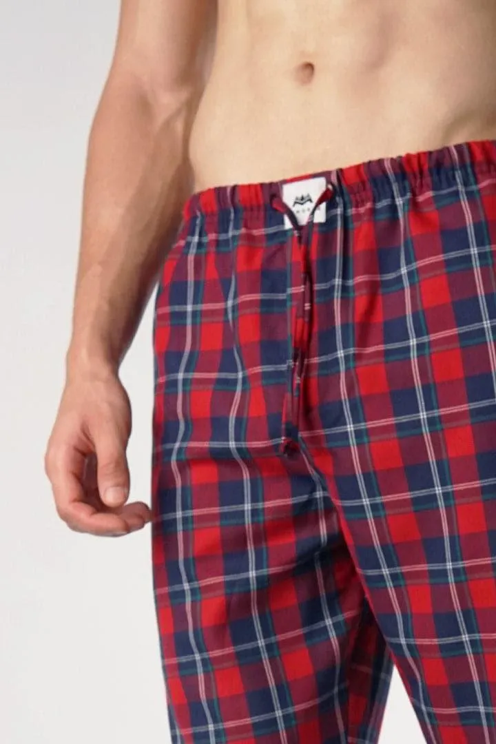 Magenta Plaid Woven Pajama