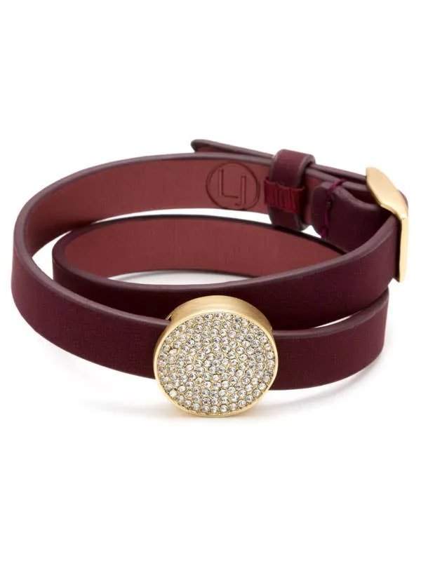 Maroon Reversible Disc Bracelet