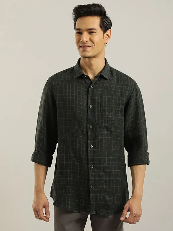 Men Checked Full Sleeve Cotton Shirt