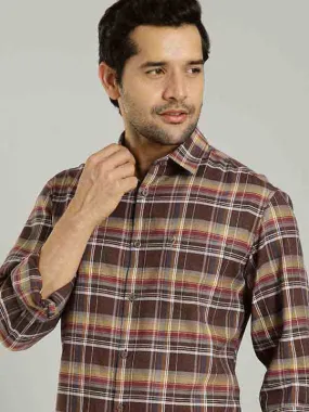 Men Checked Full Sleeve Cotton Shirt