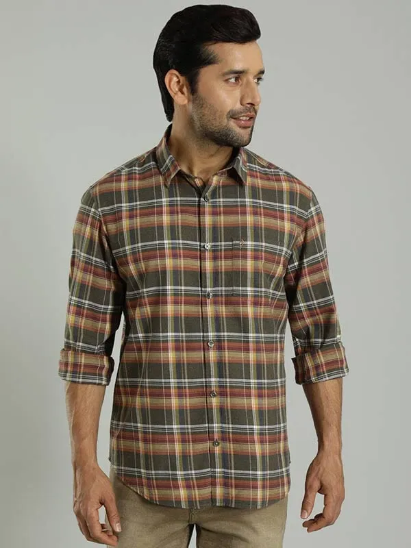 Men Checked Full Sleeve Cotton Shirt