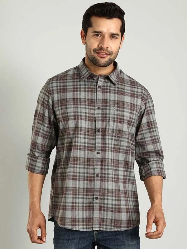 Men Checked Full Sleeve Cotton Shirt