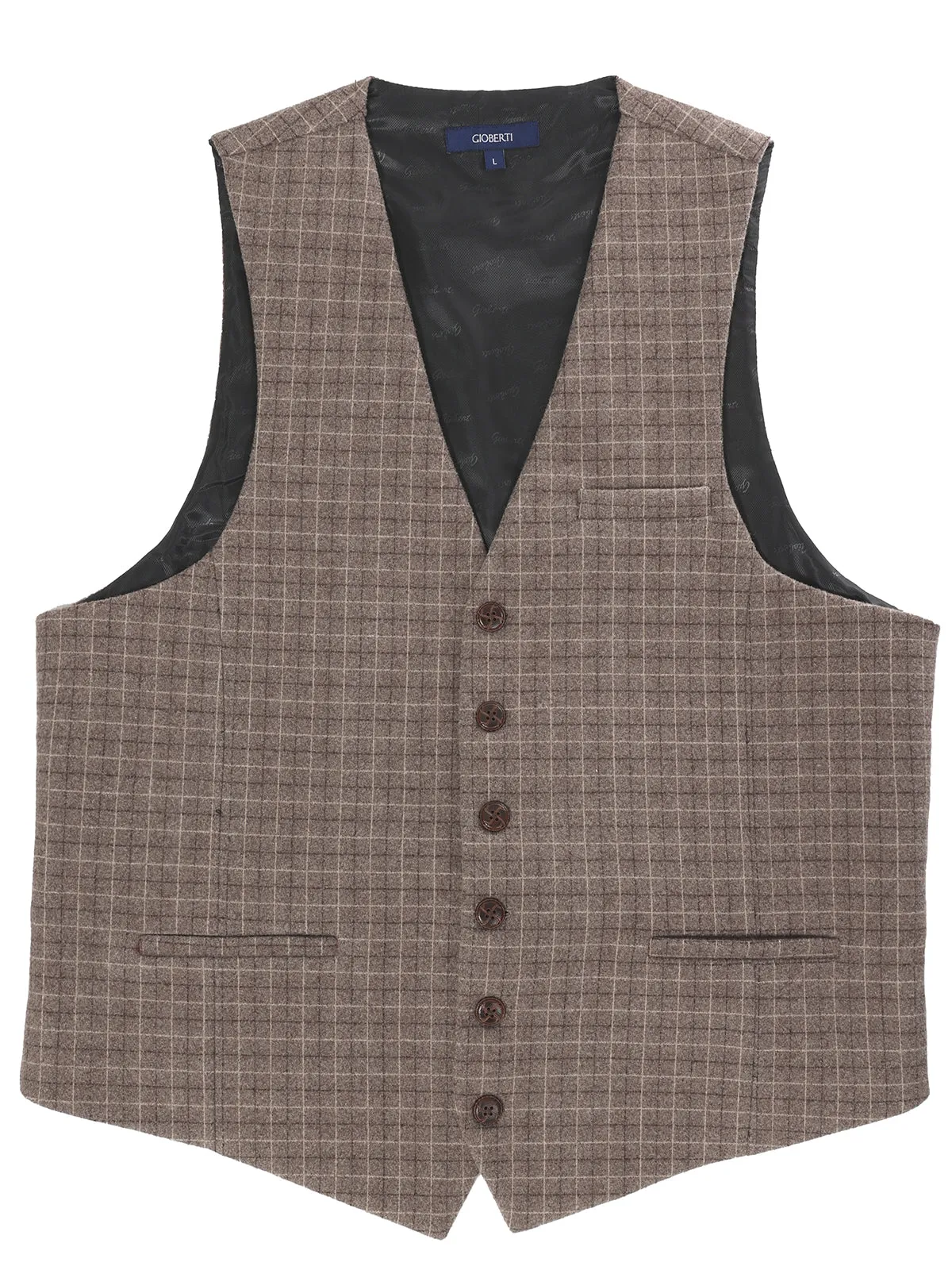 Men's Graph/Plaid Tweed Vest