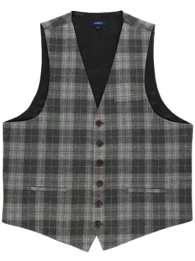 Men's Graph/Plaid Tweed Vest