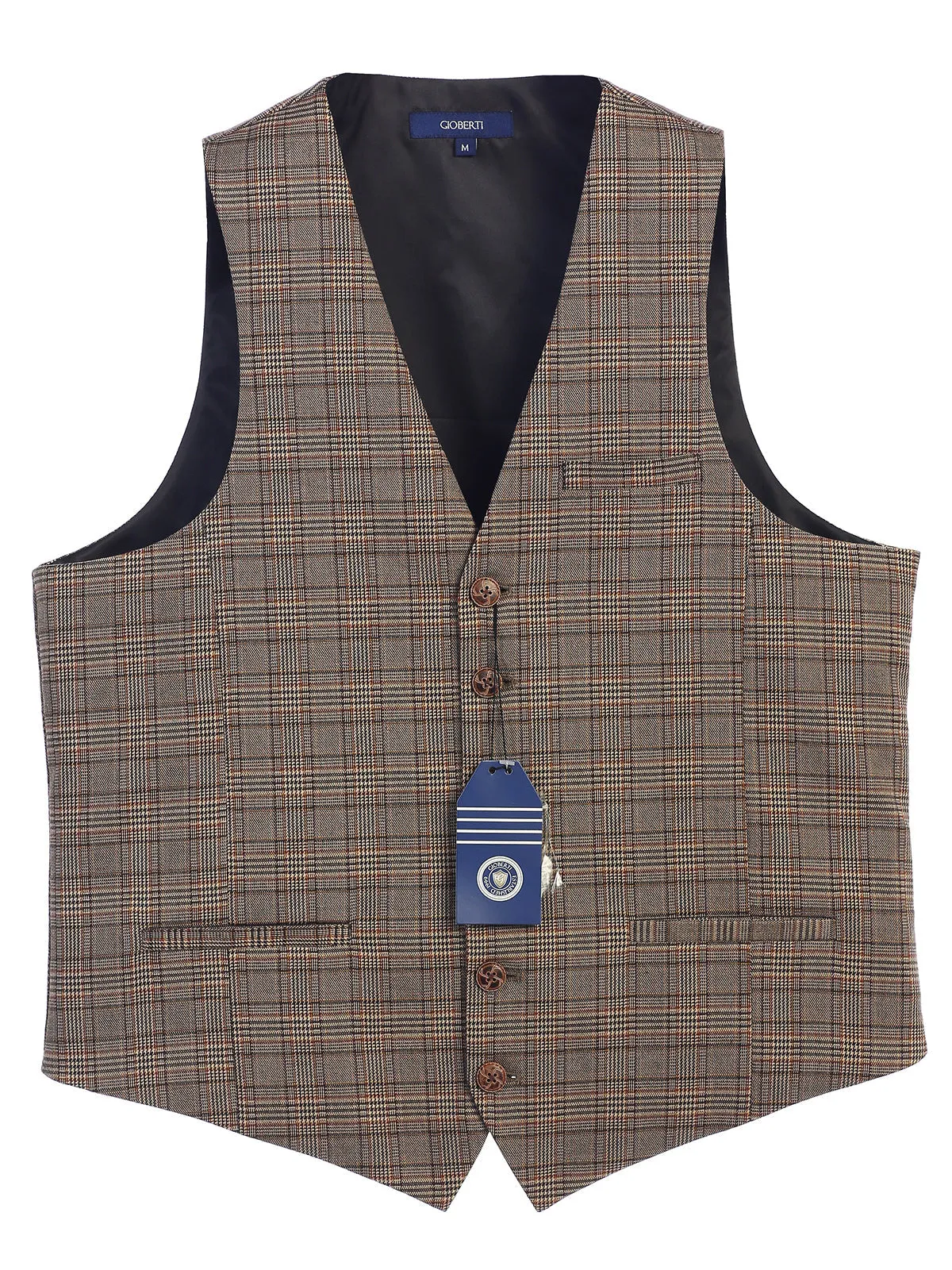 Men's Graph/Plaid Tweed Vest