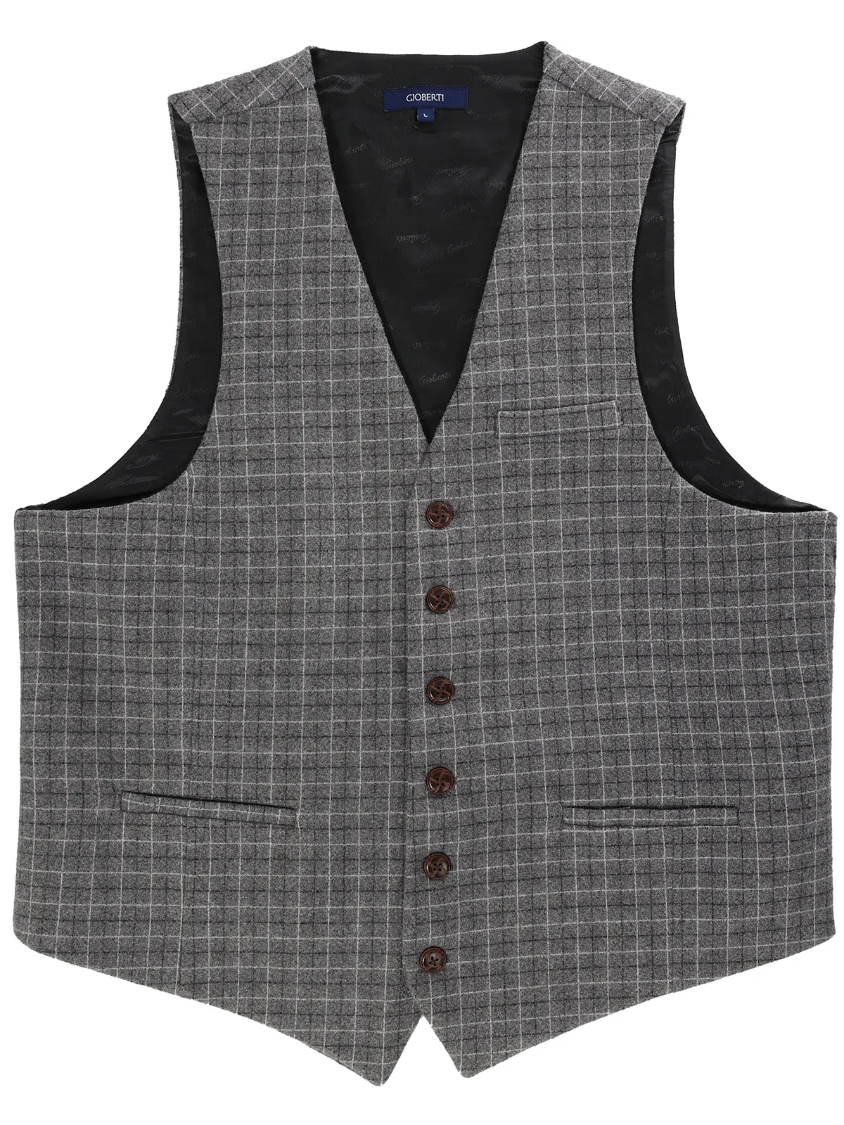 Men's Graph/Plaid Tweed Vest