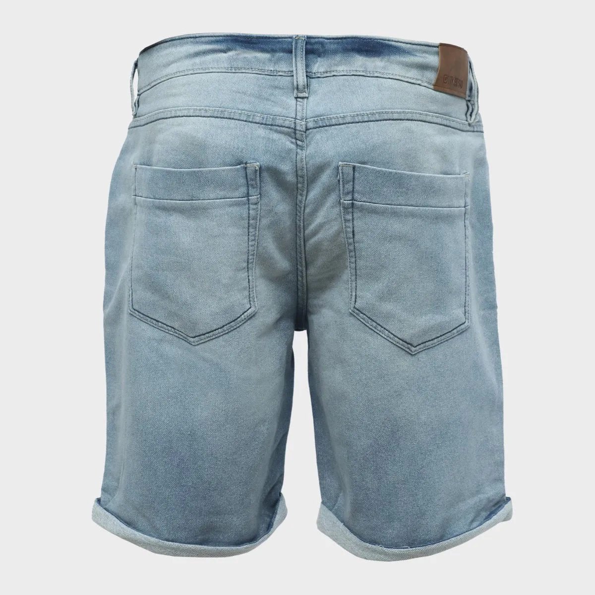 Men`s Light Blue Denim Shorts