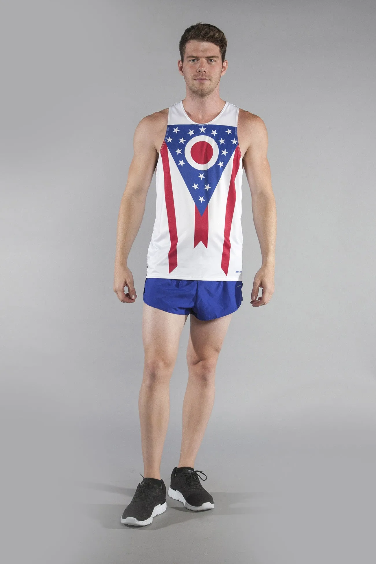 Men's Printed Singlet- Ohio