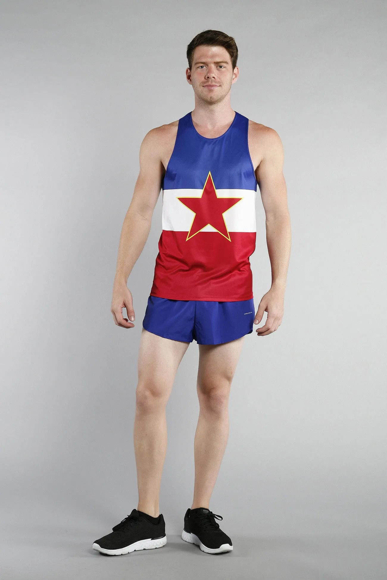 Men's Printed Singlet- Yugoslavia