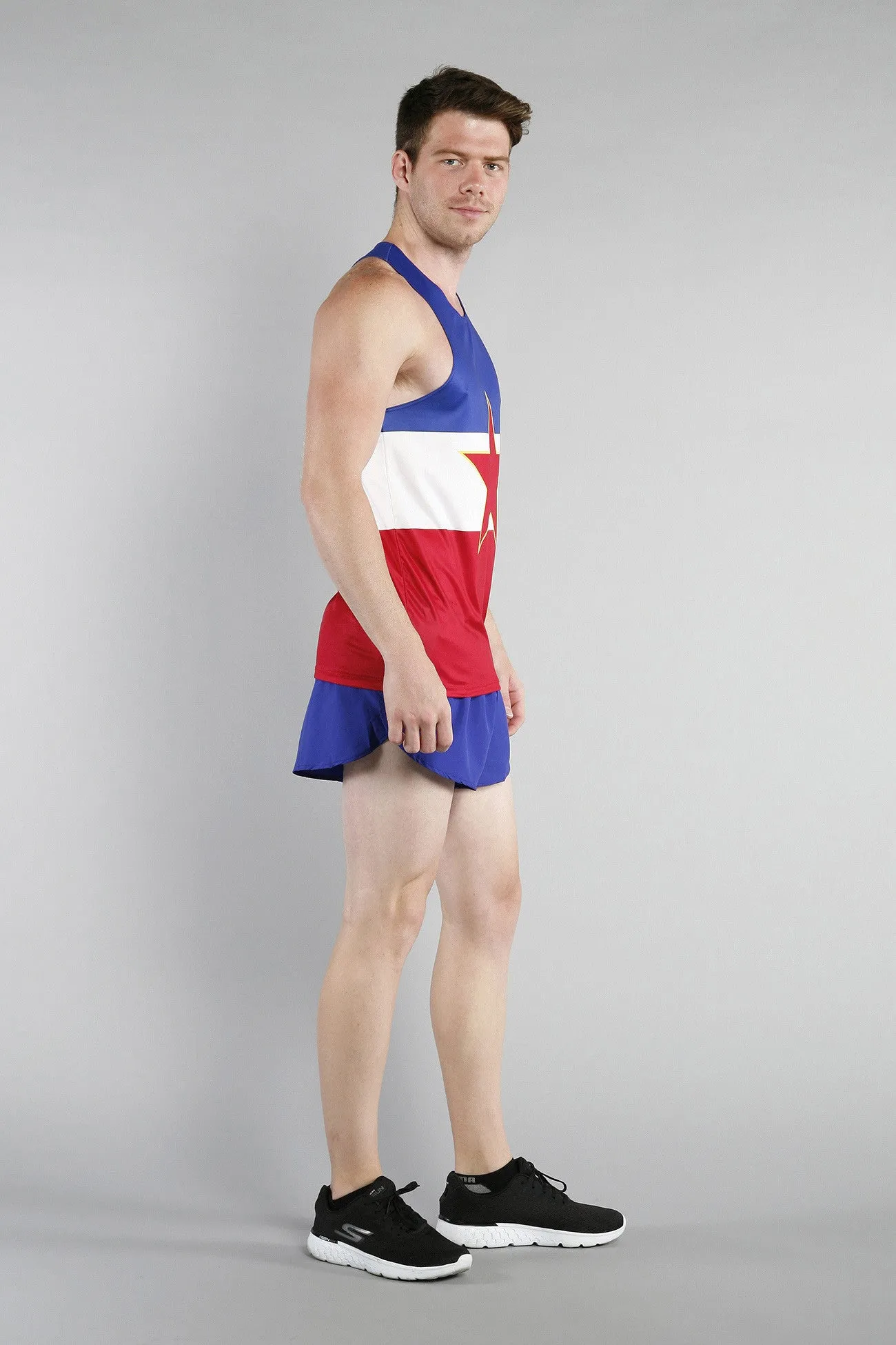 Men's Printed Singlet- Yugoslavia