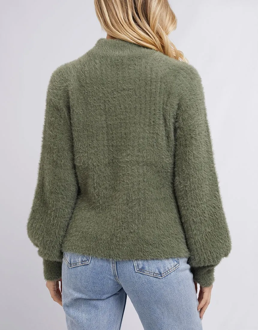 Missy Oversized Knit (Khaki)