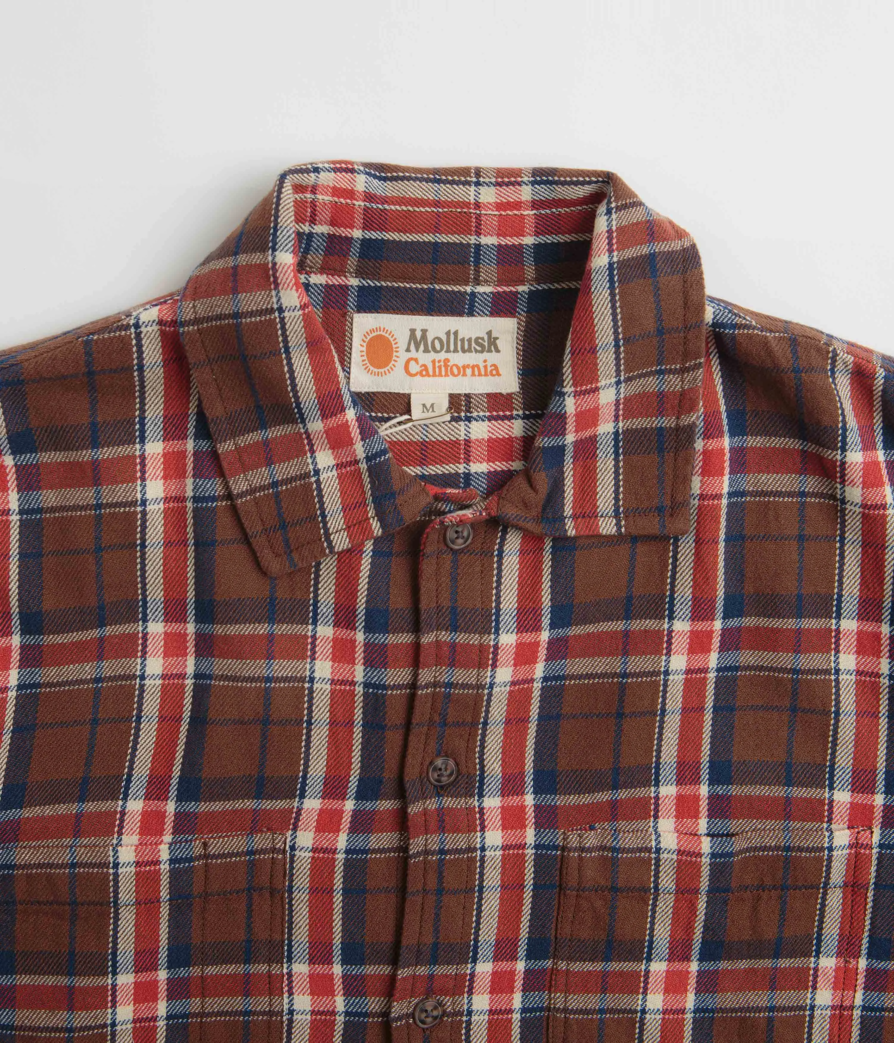 Mollusk Builder Shirt - Brown Plaid