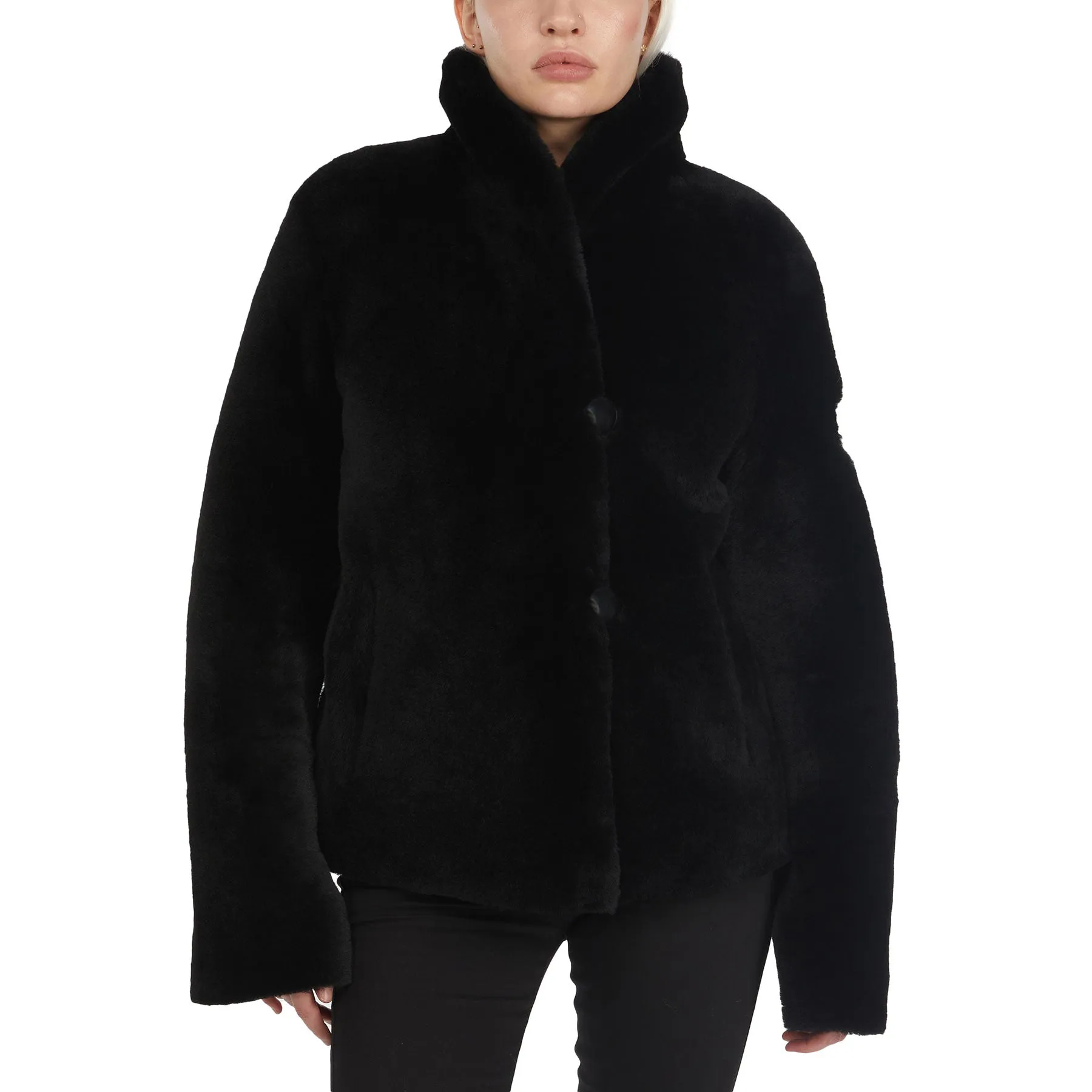 Nathalie Women's Reversible Shearling Jacket