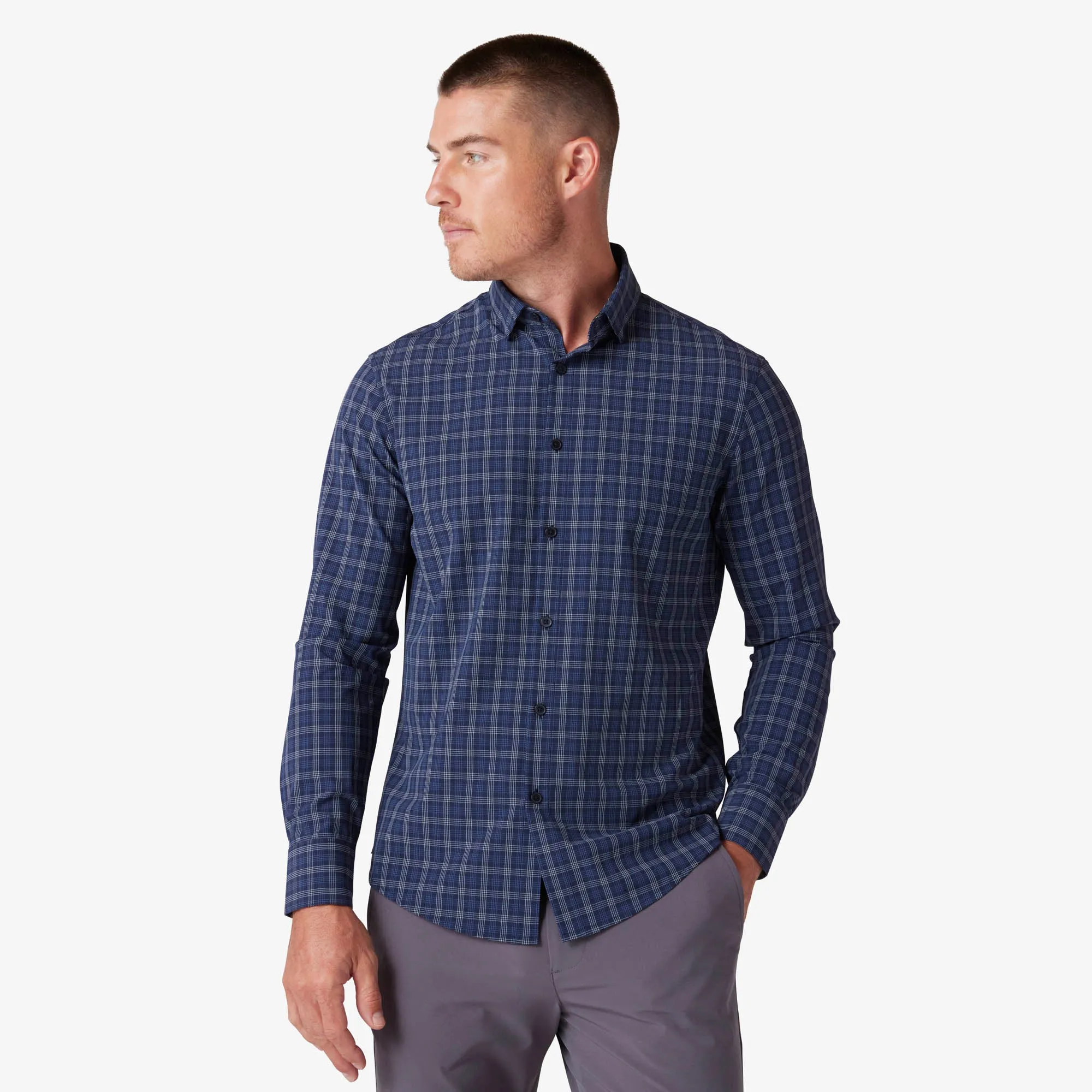 Navy Dallas Plaid