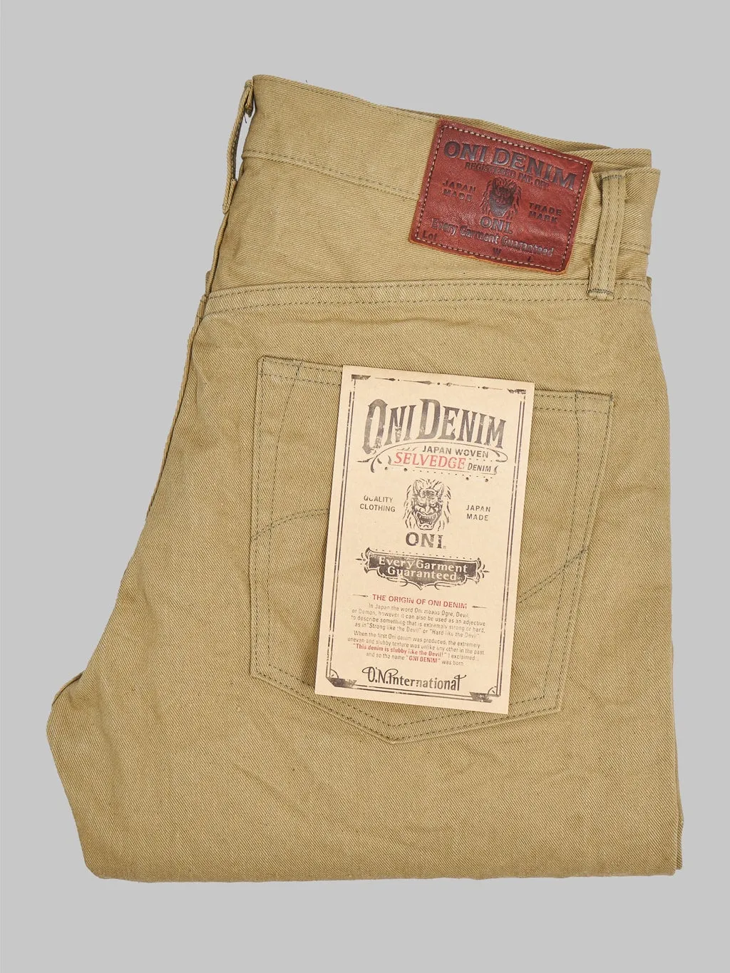 ONI Denim 206-BRD "British Drill" Stylish Straight Jeans