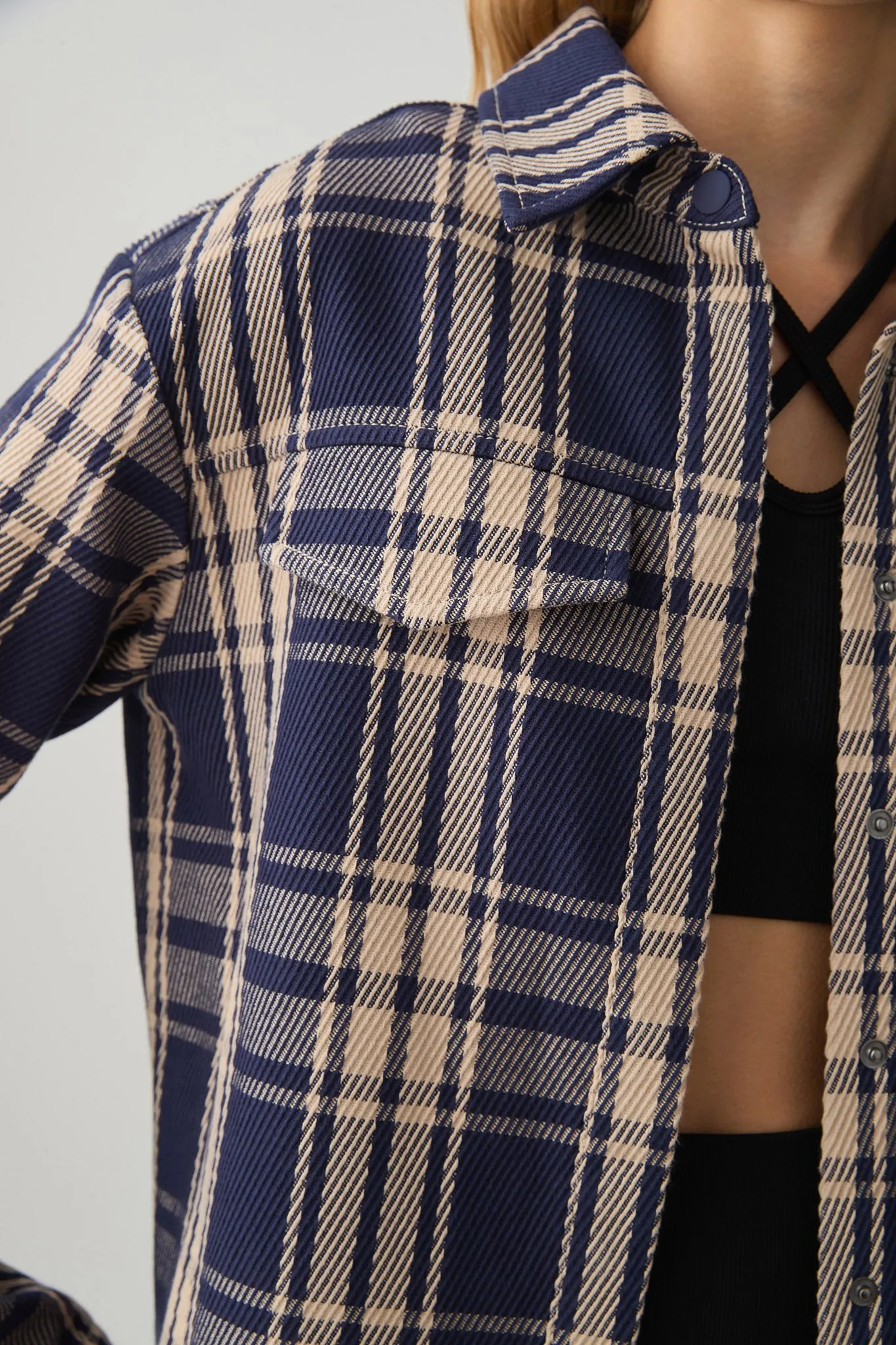 Oversized Check Shirt 421