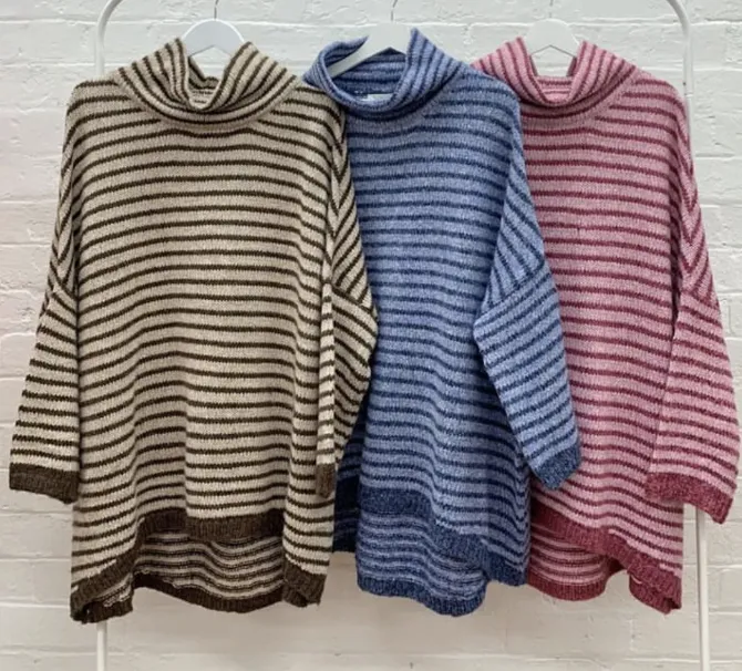 Oversized Striped Jumper