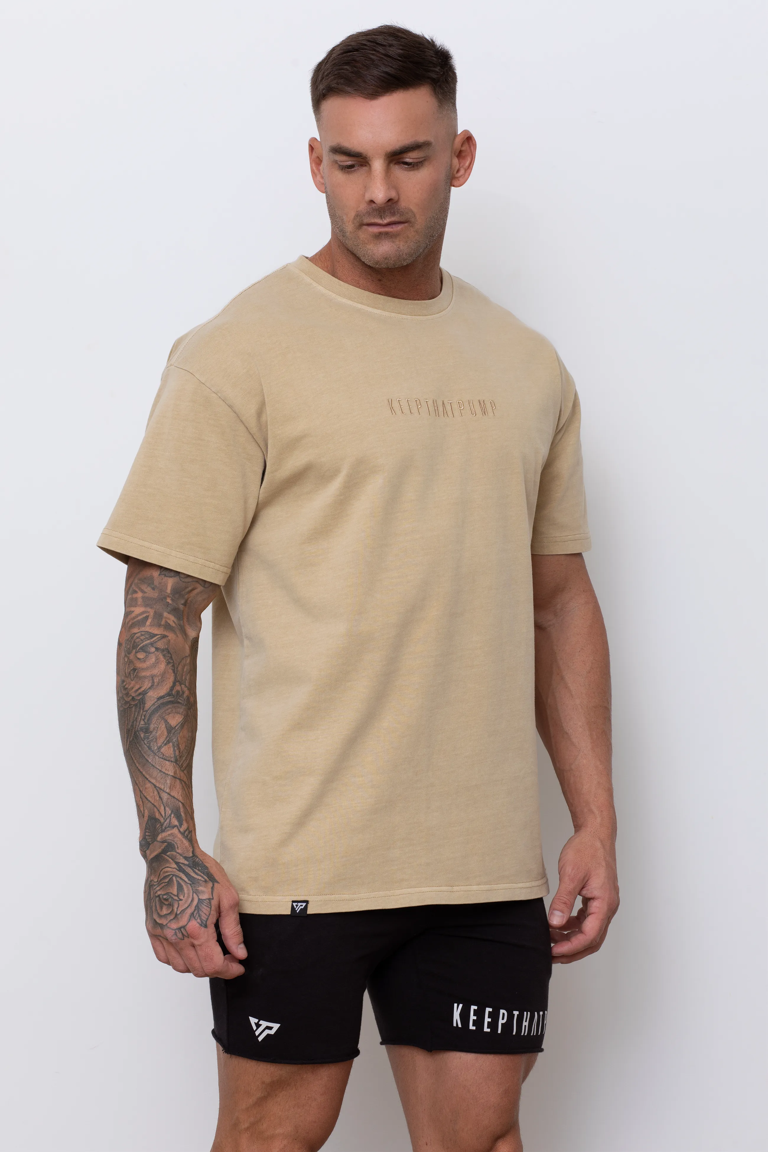 OVERSIZED TEE - BEIGE