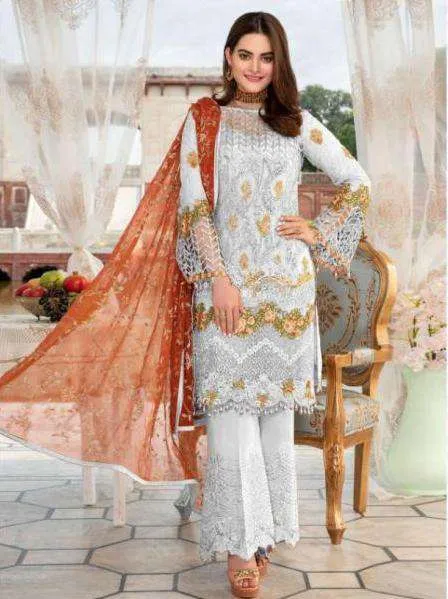 Party Wear Style Designer Heavy Embroidered on Net 14003