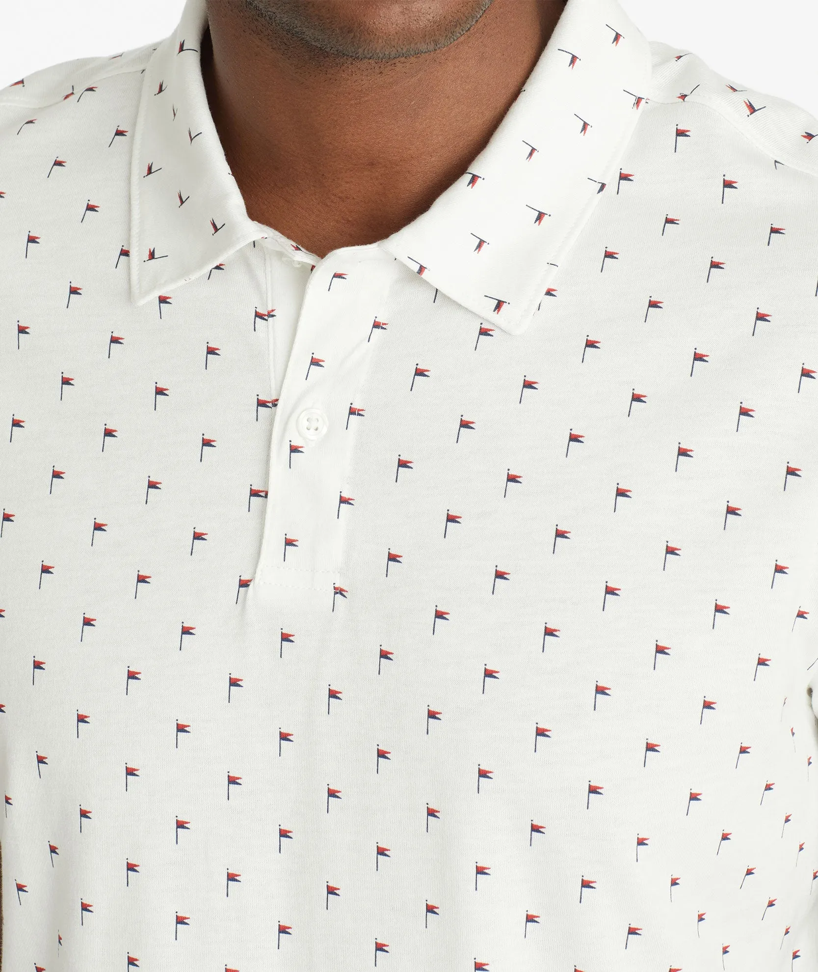 Patterned Performance Polo