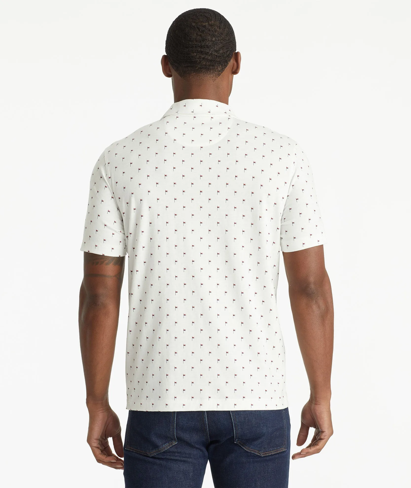 Patterned Performance Polo