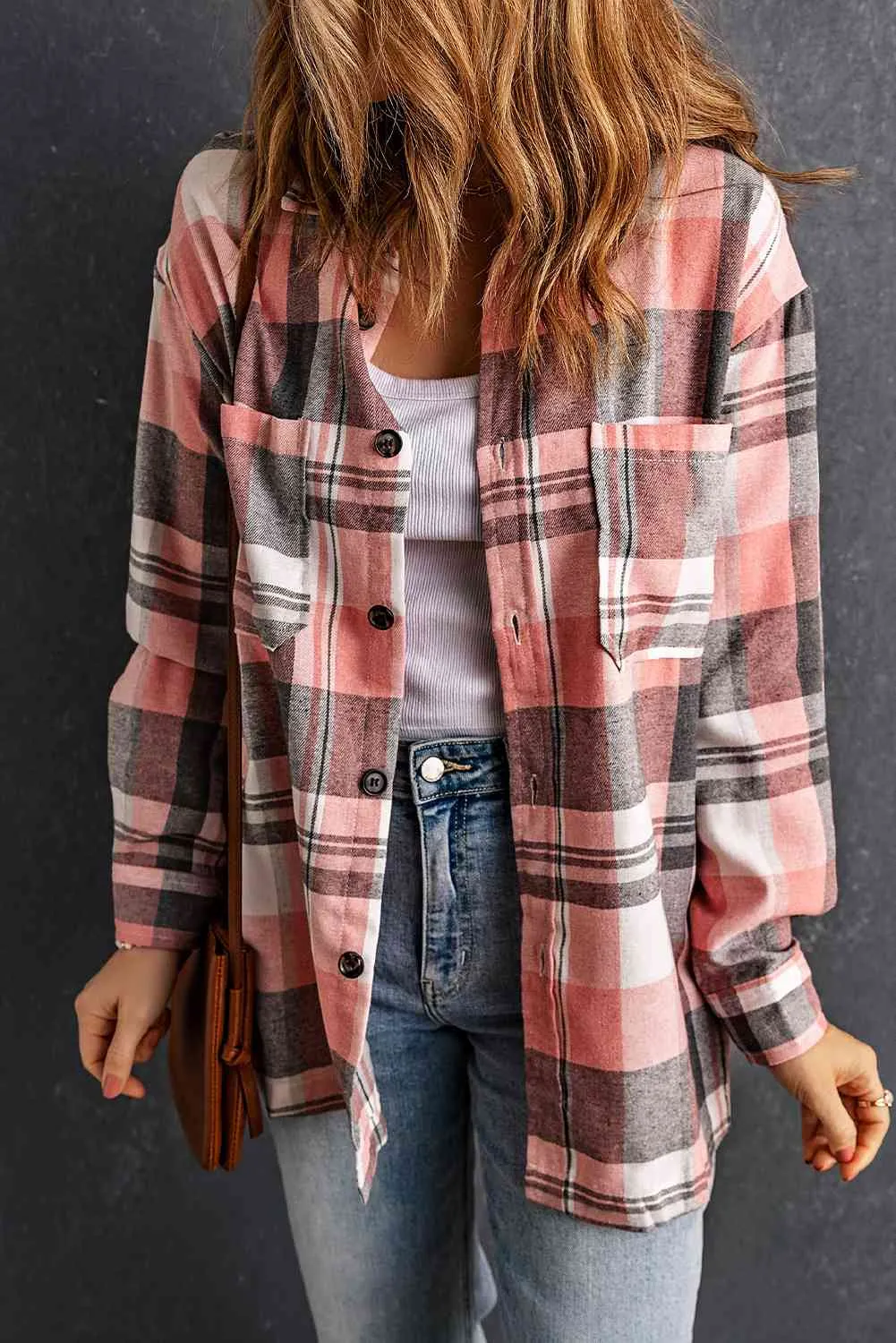 Plaid Collared Boyfriend Shirt (S - 2X)