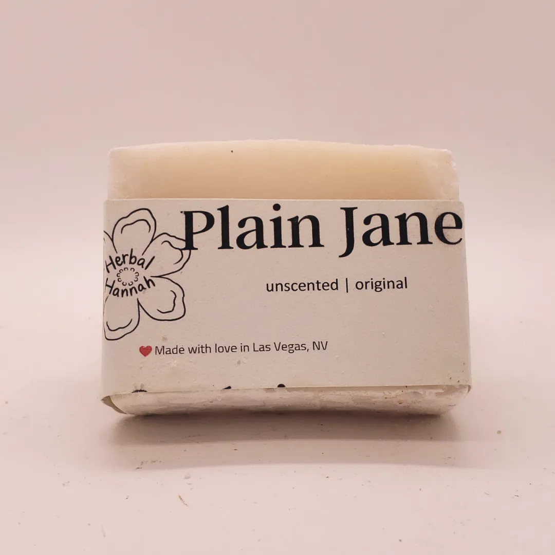 Plain Jane Unscented Natural Bar Soap