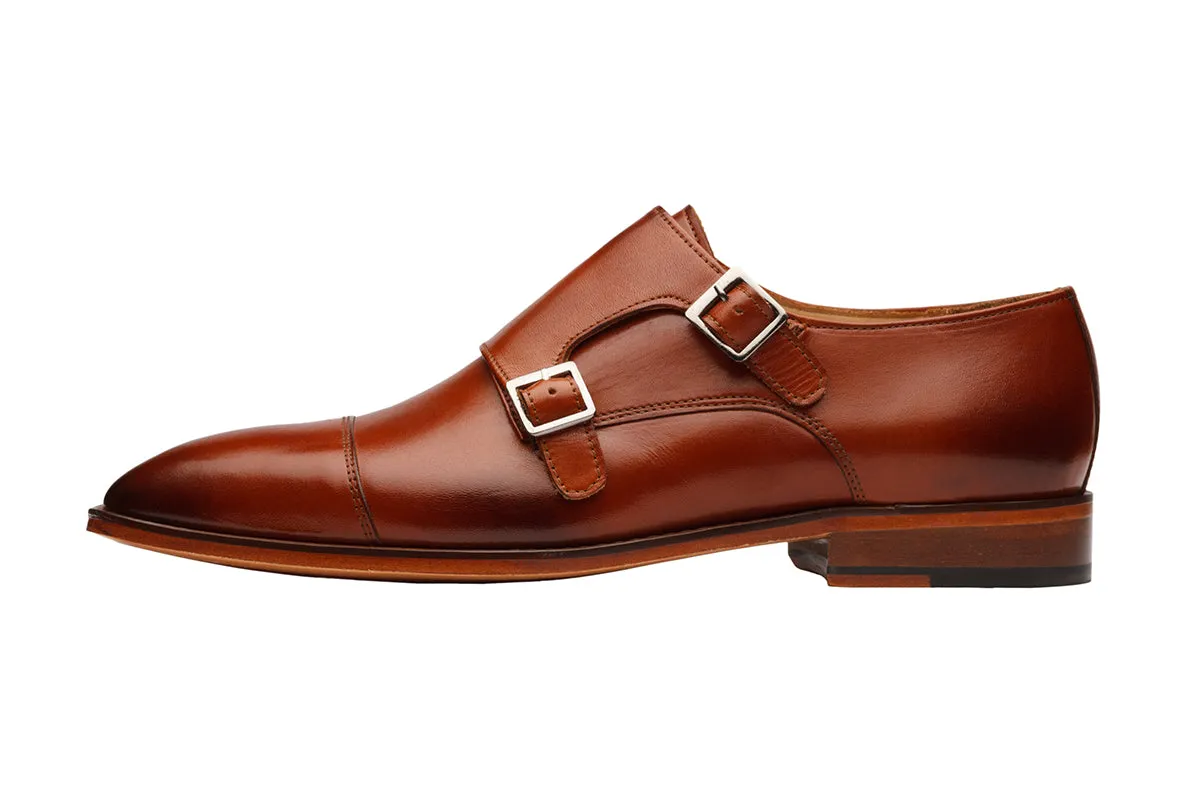 PLAIN TOECAP DOUBLE STRAP MONK-RT