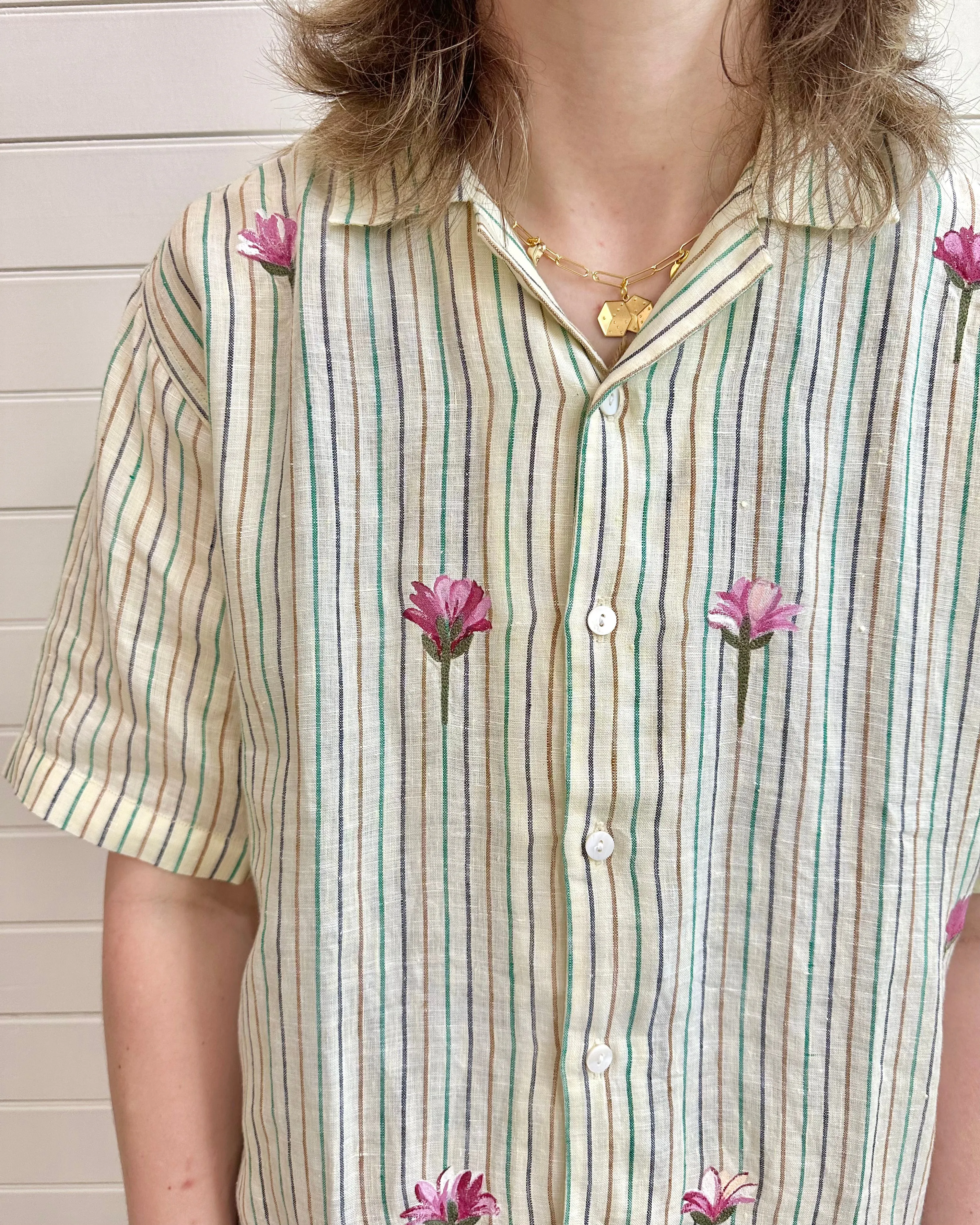 Printed Floral Vacation Shirt