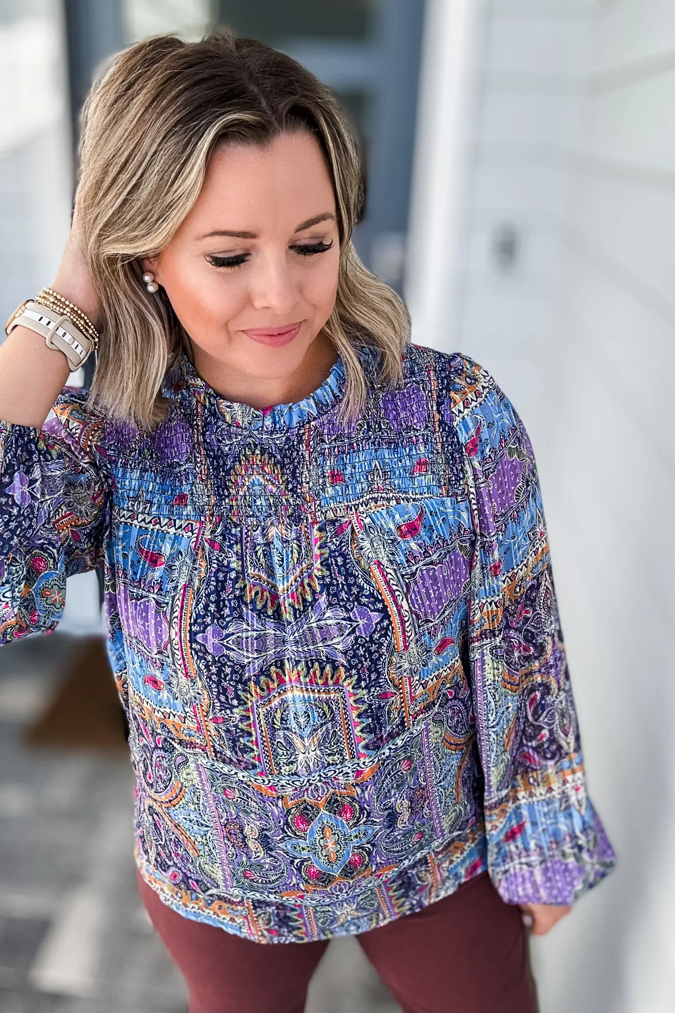 Printed York Blouse