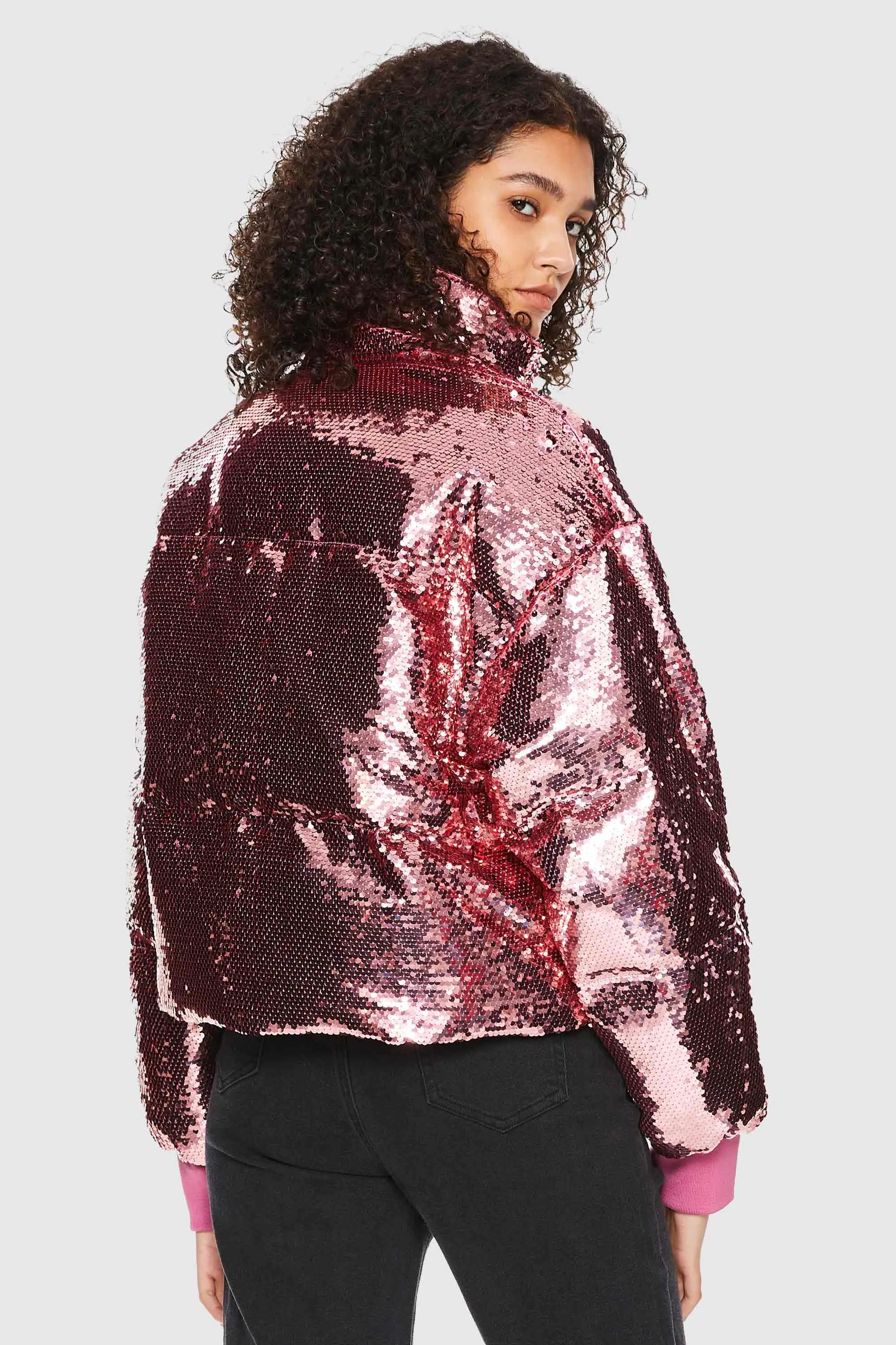 Puff-O O-Lab Shiny Sequin Stylish Glitter Jacket