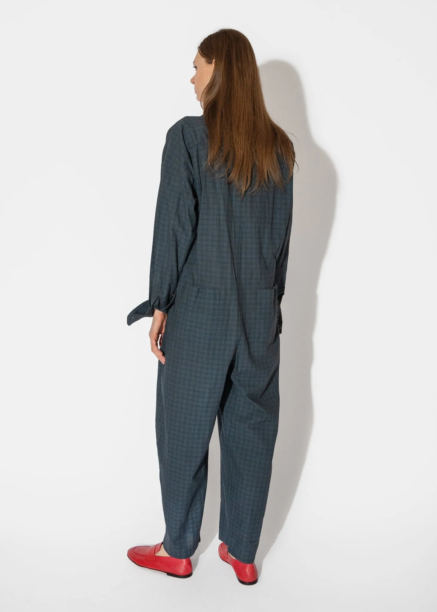 Relaxed Jumpsuit in Overdyed Plaid