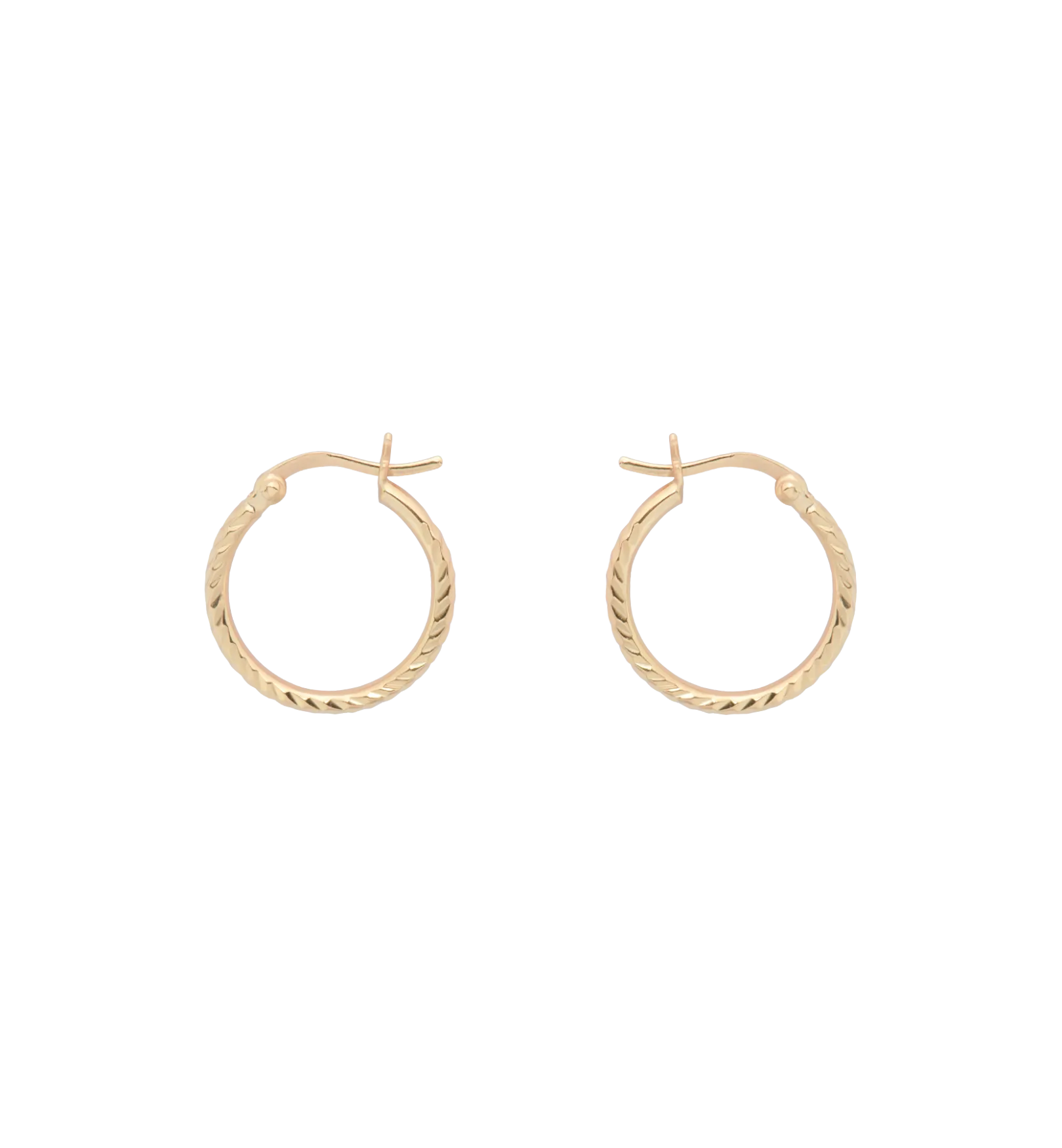 Rope Plain Hoop Earrings