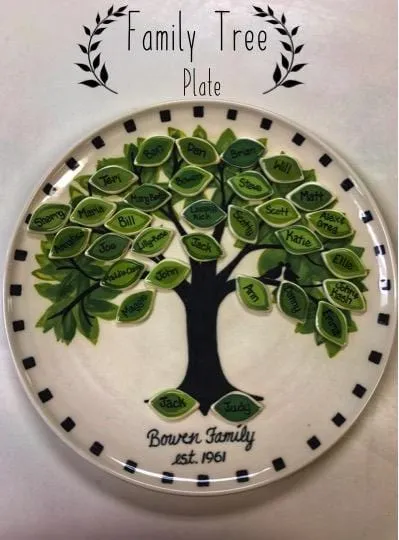 Seasonal Family Tree Large Plate