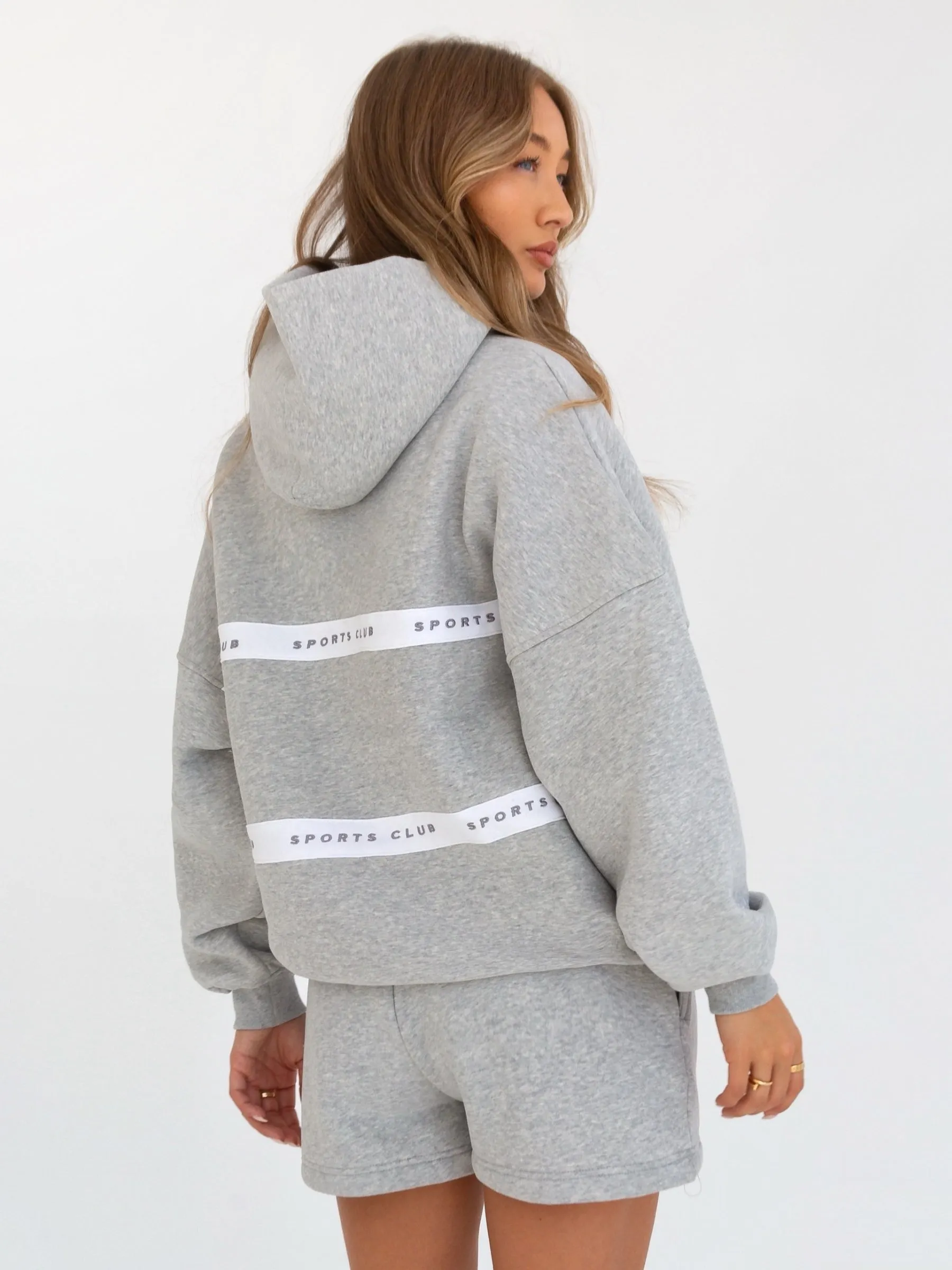 Serena Oversized Hoodie - Marl Grey