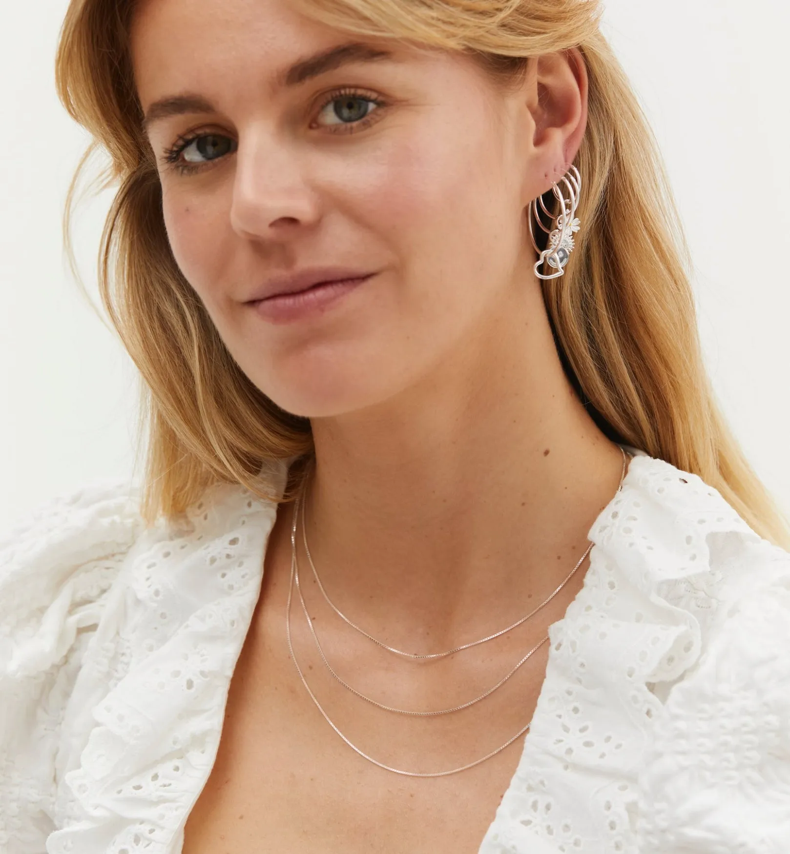 Single Plain Ring Earring