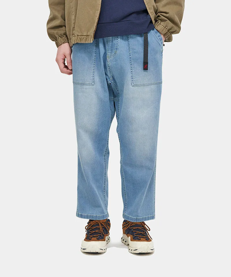 Stretch Denim Loose Tapered Pant