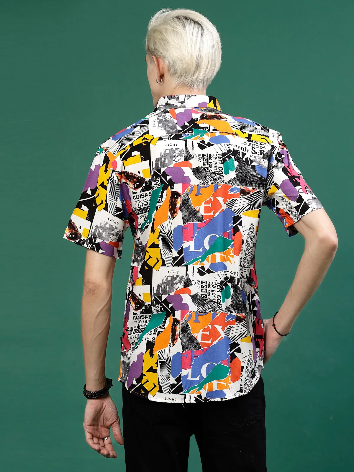 Stylish Abstract All Over Print Shirt