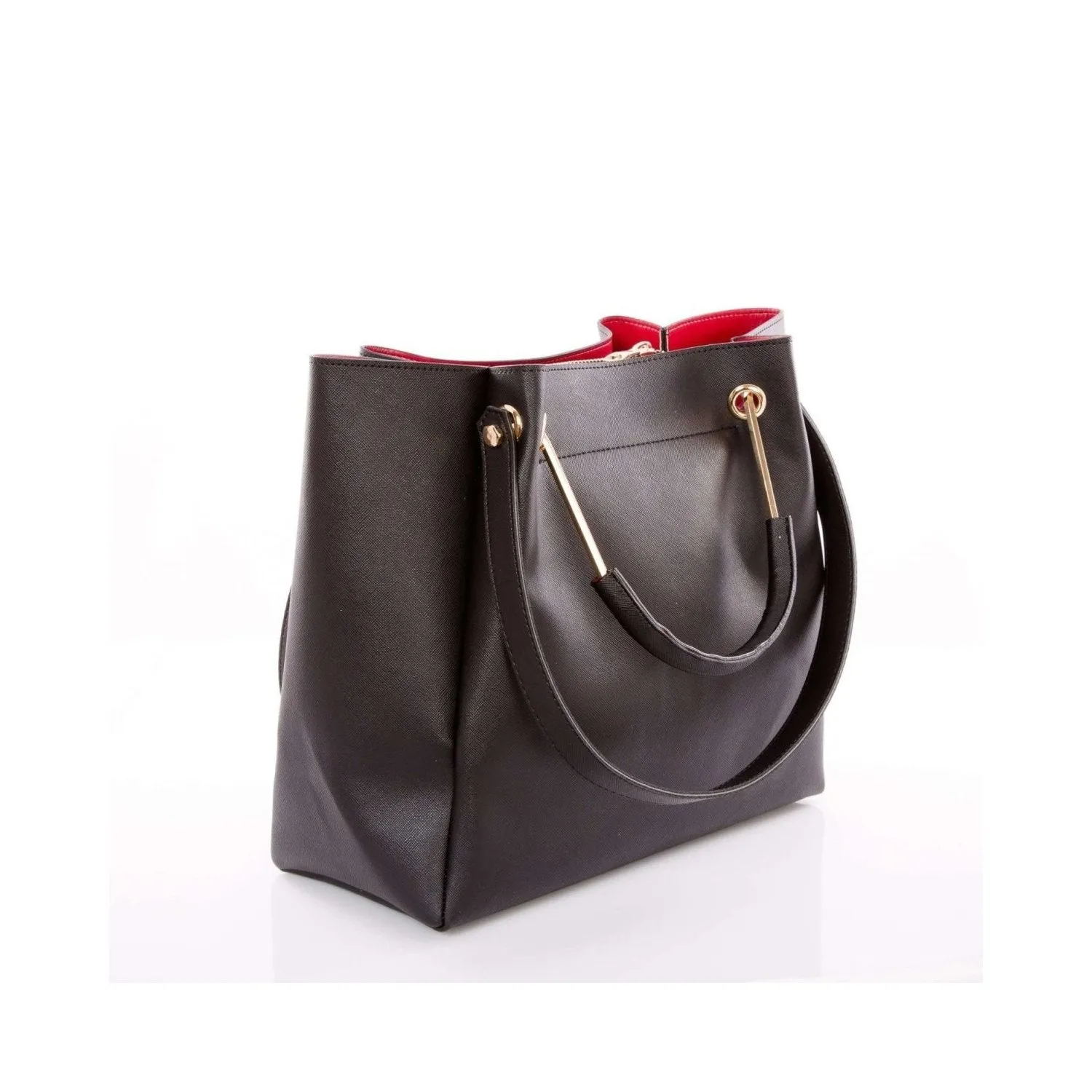 Stylish Faux Leather Hand and Shoulder Bag